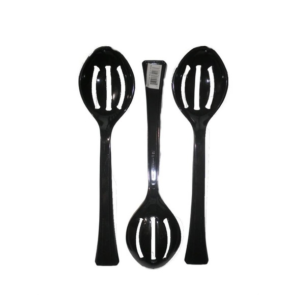3 x Lillian Heavy Plastic Large Slotted Serving Spoon, 3 Units- Free Shipping - Picture 1 of 1